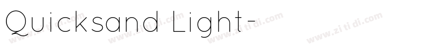 Quicksand Light字体转换 Quicksand Light字体转换
